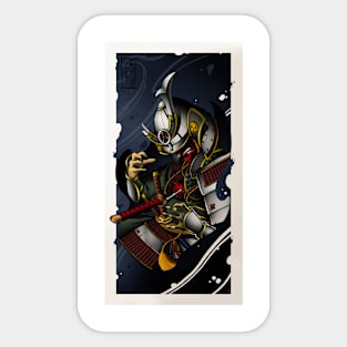 Samurai fall Sticker